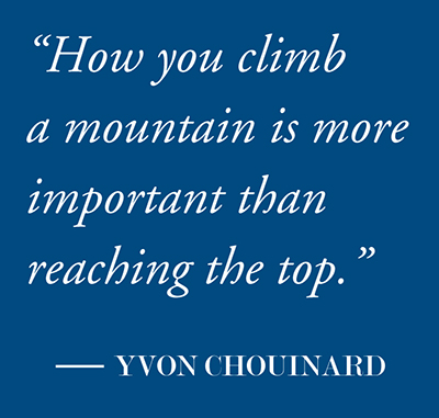 How You Climb A Mountain